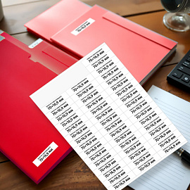 Этикетки самоклеящиеся Комус (ProMega Label) 70х16,9 мм 51 штука на листе белые (100 листов в упаковке)