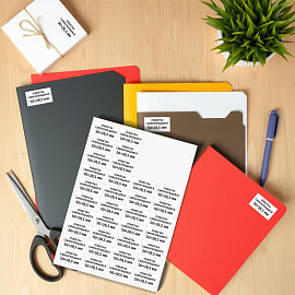 Этикетки самоклеящиеся Комус (ProMega Label) 50х28,5 мм 40 штук на листе белые (100 листов в упаковке)