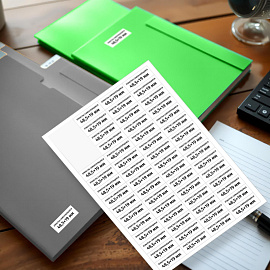 Этикетки самоклеящиеся Комус (ProMega Label) 48,5х19 мм 60 штук на листе белые (100 листов в упаковке)