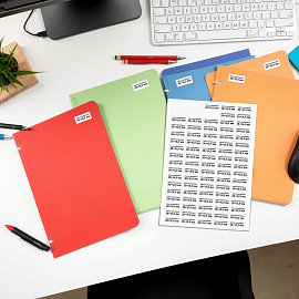 Этикетки самоклеящиеся Комус (ProMega Label) 38х16,9 мм 85 штук на листе белые (100 листов в упаковке)