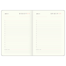 Ежедневник недатированный, А6, 136л., твердый переплет, кожзам, BG "Palm. Coffee", кофейный