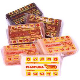 Пластилин растительный JOVI, 6 цветов "Multicultural", 150г, дисплей, картон