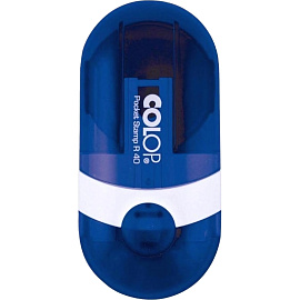 Оснастка для печати круглая Colop Pocket Stamp R40 40 мм с крышкой синяя