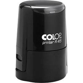 Оснастка для печати круглая Colop Printer R45 45 мм с крышкой черная фото Оснастка для печати круглая Colop Printer R45 45 мм с крышкой черная