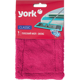 Насадка МОП для швабры-флаундера (плоской) York Классик микрофибра 41x12 см