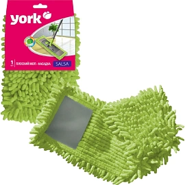 Насадка МОП для швабры-флаундера (плоской) York Сальса микрофибра 41x12 см фото Насадка МОП для швабры-флаундера (плоской) York Сальса микрофибра 41x12 см