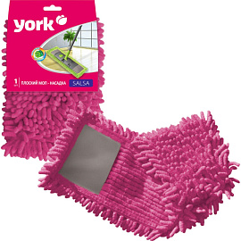 Насадка МОП для швабры-флаундера (плоской) York Сальса микрофибра 41x12 см фото Насадка МОП для швабры-флаундера (плоской) York Сальса микрофибра 41x12 см