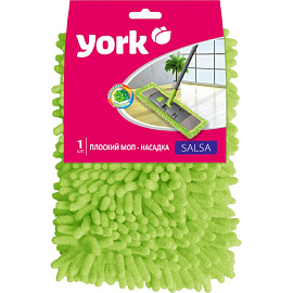 Насадка МОП для швабры-флаундера (плоской) York Сальса микрофибра 41x12 см фото Насадка МОП для швабры-флаундера (плоской) York Сальса микрофибра 41x12 см
