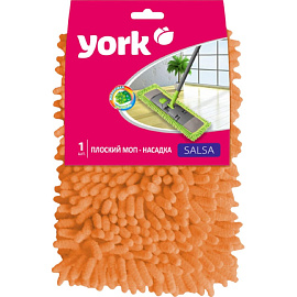 Насадка МОП для швабры-флаундера (плоской) York Сальса микрофибра 41x12 см фото Насадка МОП для швабры-флаундера (плоской) York Сальса микрофибра 41x12 см