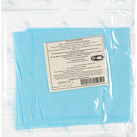 Бахилы одноразовые Гекса хирургические спанбонд 25 г/кв.м высокие/стерильные голубые