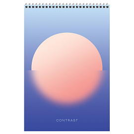 Блокнот А4 80л. на гребне BG "Mono circle", твердая подложка фото Блокнот А4 80л. на гребне BG "Mono circle", твердая подложка