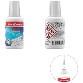 Корректирующая жидкость (штрих) Erich Krause Extra 20 г (морозостойкая, 5) фото Корректирующая жидкость (штрих) Erich Krause Extra 20 г (морозостойкая, 5)