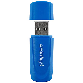 Флеш-диск 16 GB SMARTBUY Scout USB 2.0, синий, SB016GB2SCB