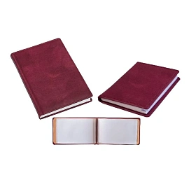 Набор недатированный Attache Марта бордовый (ежедневник, записная книжка, визитница)