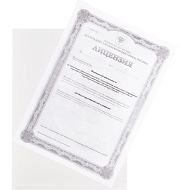 Папка-уголок Attache Economy A4 пластиковая 120 мкм прозрачная (20 штук в упаковке)