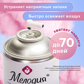 Сменный баллон 250 мл МЕЛОДИЯ "Цветочный", для автоматических освежителей, универсальный, 605230