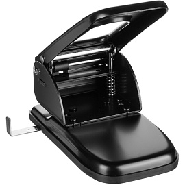 Дырокол мощный KW-Trio Heavy Duty 967 до 70 листов черный с линейкой