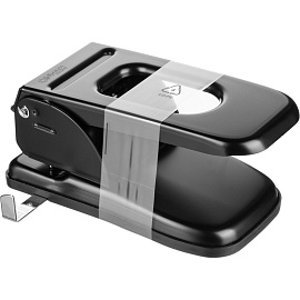 Дырокол мощный KW-Trio Heavy Duty 967 до 70 листов черный с линейкой