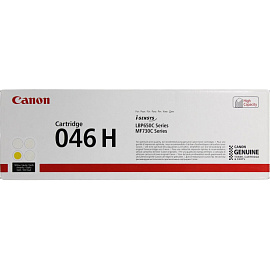 Картридж лазерный Canon 046H Y 1251C002/4аа желтый оригинальный повышенной емкости