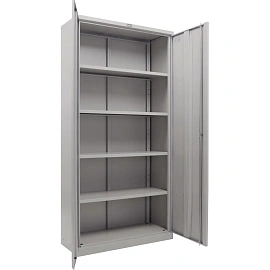 Шкаф металлический (архивный) для документов Практик М-18 (серый, 915x370x1830 мм)