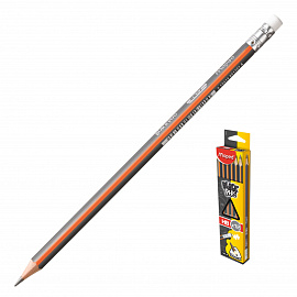 Набор карандашей чернографитных MAPED (Франция), 12 шт., "Black Pep