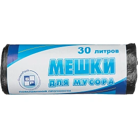 Мешки для мусора Green Pack 30 л чёрный металлик (ПНД 10 мкм, 25 штук)