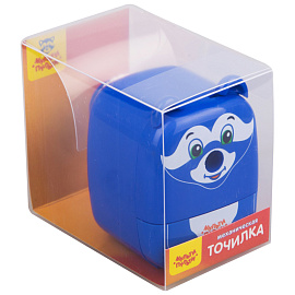 Точилка механическая Мульти-Пульти "Енот", пласт. корпус, инд. упаковка фото Точилка механическая Мульти-Пульти "Енот", пласт. корпус, инд. упаковка