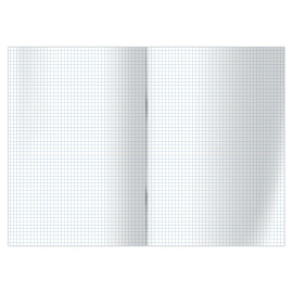 Книга учета OfficeSpace, А4, 144л., клетка, 200*290мм, бумвинил, синий, блок офсетный, наклейка
