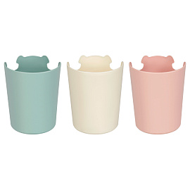 Подставка-стакан MESHU "Bear", пластиковая, ассорти