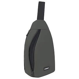 Рюкзак однолямочный HEIKKI SMOOTH (ХЕЙКИ), 2 отделения, хаки, 35x20x8 см, 273920