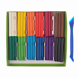 Пластилин восковой Гамма Пчелка 12 цветов 180 грамм