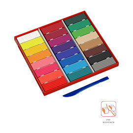 Пластилин Гамма "Мультики", 24 цвета, 480г, со стеком, картонная упаковка фото Пластилин Гамма "Мультики", 24 цвета, 480г, со стеком, картонная упаковка