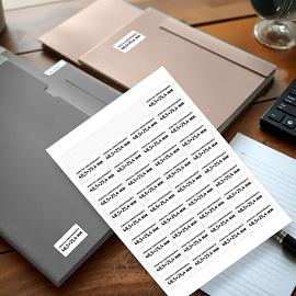 Этикетки самоклеящиеся Комус (ProMega Label) 48,5х25,4 мм 40 штук на листе белые (25 листов в упаковке)