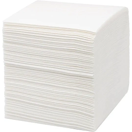 Салфетки бумажные 1-слойные 24x24 см белые (600 листов в пачке)