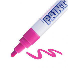 Маркер лаковый MunHwa 4 мм розовый фото Маркер лаковый MunHwa 4 мм розовый