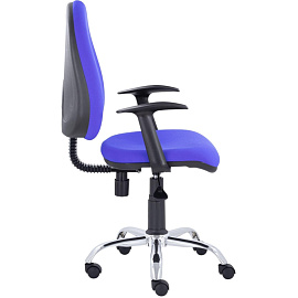 Кресло офисное Easy Chair 223 PC синее (ткань, металл)