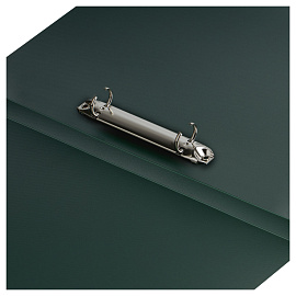 Папка на 2 кольцах СТАММ "Диагональ" А4, 25мм, 700мкм, пластик, изумруд фото Папка на 2 кольцах СТАММ "Диагональ" А4, 25мм, 700мкм, пластик, изумруд