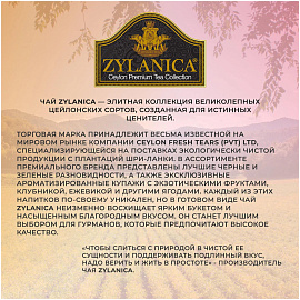 Чай зеленый Zylanica Ceylon Premium Collection 100 пакетиков