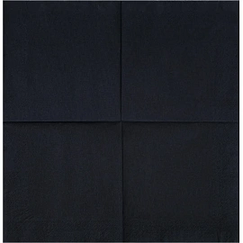 Салфетки бумажные 2-слойные 33x33 см чёрные (200 листов в пачке)