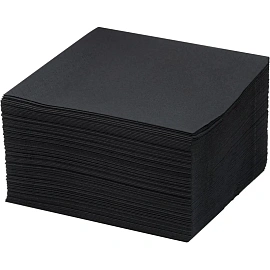 Салфетки бумажные 2-слойные 33x33 см чёрные (200 листов в пачке)