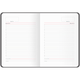 Ежедневник недатированный, А5, 136л., кожзам, OfficeSpace "Mono", бежевый