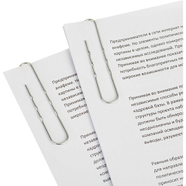 Скрепки канцелярские 75 мм Attache металлические оцинкованные (40 штук в упаковке) фото Скрепки канцелярские 75 мм Attache металлические оцинкованные (40 штук в упаковке)