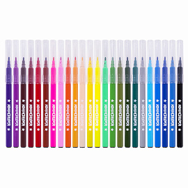 Фломастеры ЮНЛАНДИЯ 24 цвета "КЛАССНЫЕ!", вентилируемый колпачок, ПВХ, 152480