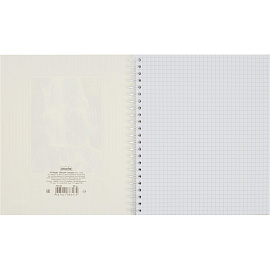 Тетрадь общая Attache А5 96 листов в клетку на спирали (обложка с рисунком, УФ-сплошной глянцевый лак)