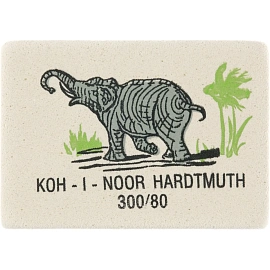 Ластик Koh-I-Noor 300/80 из натурального каучука прямоугольный 26x18.5x8 мм