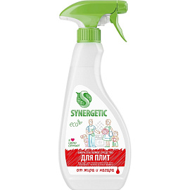 Чистящее средство для плит Synergetic 0.5 л от жира и нагара спрей для стеклокерамики