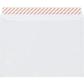 Конверт C4 100 г/кв.м белый стрип с внутренней запечаткой (500 штук в упаковке)