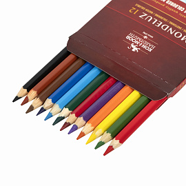 Карандаши акварельные Koh-i-Noor Mondeluz шестигранные 12 цветов в наборе
