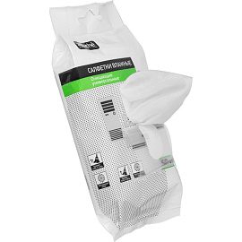 Салфетки влажные универсальные Luscan с антистатическим эффектом (50 штук в пакете с клеевым клапаном)