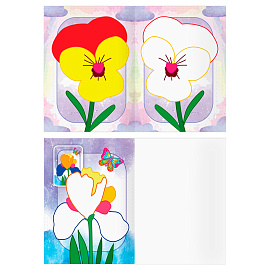 Раскраска пальчиковая с цв. фоном А5, 8 стр., ТРИ СОВЫ "Рисую пальчиками. Выпуск 1